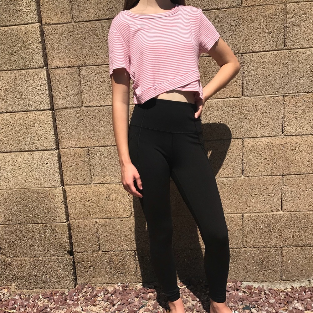 Girls Striped Crop Top ~ Size XL